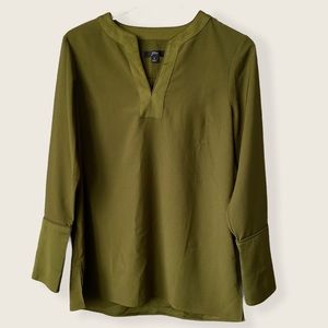 J. Crew Olive Green Career Blouse Small